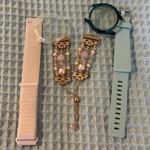 Samsung Wearable Chargers with Pink and Blue Bands